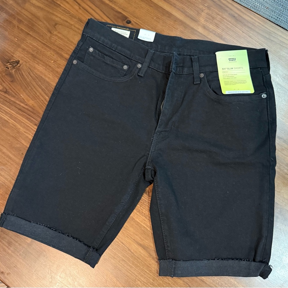 Levi's Men's Black Jean Shorts